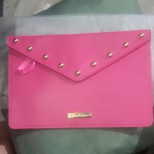 Juicy Couture Hot Pink Envelope Clutch